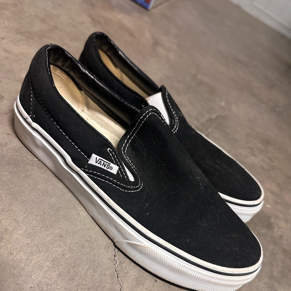 Black slip on vans